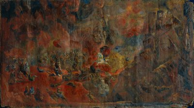 Slagscene, 1912 af Georgy Bogdanovich Yakulov