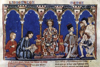 Alfonso X el Sabio som dommer, fra hans Libro de los Dados (20681403203) af Georgia Levan Ramishvili from Tbilisi