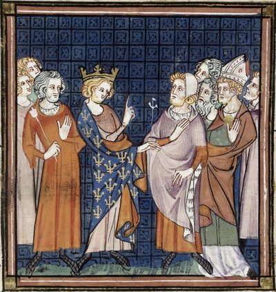 Rådet i Reims, Grandes chroniques de France, Royal 16 G VI f.258, ca. 1332-1350 (22093699984) af Georgia Levan Ramishvili from Tbilisi