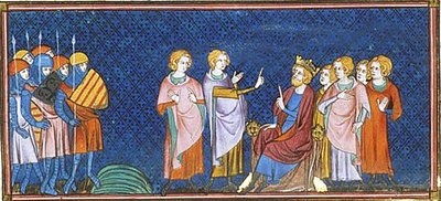 Henrik 1. af England modtager franske udsendinge nær Gisors, Chronicles of Saint-Denis, 1332-50 (38750784602) af Georgia Levan Ramishvili from Tbilisi