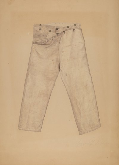 Hjemmespundne ridebukser af Georgine E. Mason