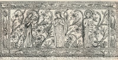 White Memorial alter Cloth, Parish Church, Cheddleton, c1891 af Gerald Callcott Horsley