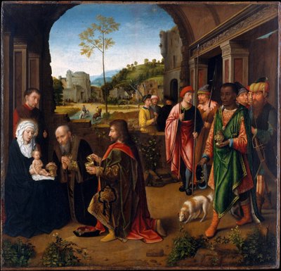 Magiernes tilbedelse, ca. 1520 (olie på træ) af Gerard (studio of) David