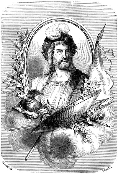 Pierre Terrail de Bayard, fransk soldat fra det 16. århundrede, 1882-1884. af Gerard