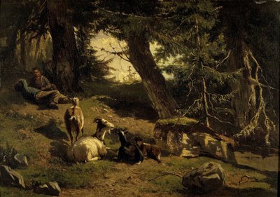schweizisk landskab af Gerard Bilders