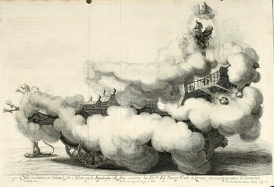 Sejrstvist om luft og vand. Glædelig fest på hesteryg - Vognen (1667) af Gerard Bouttats