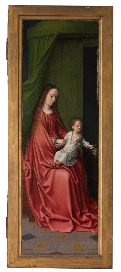 Udvendigt panel af Kristi dåb, c.1502-08 (olie på panel) af Gerard David