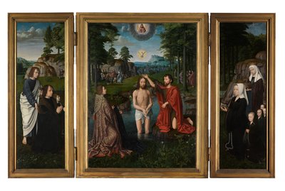 The Baptism of Christ, ca. 1502-08 (olie på panel) af Gerard David