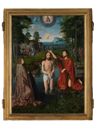 Kristi dåb, c.1502-08 (olie på panel) af Gerard David
