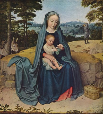 Resten på flugten til Egypten, c1510 af Gerard David
