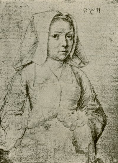 Ung kvinde, slutningen af det 15.-begyndelsen af det 16. århundrede, 1908. af Gerard David