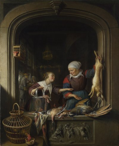 En Poulterbutik, ca. 1670 af Gerrit Dou