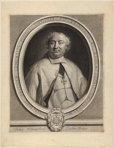 Portræt af Nicolas Parfaict af Gérard Edelinck