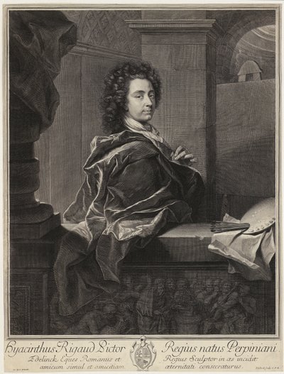 Portræt af Tizian af Gérard Edelinck
