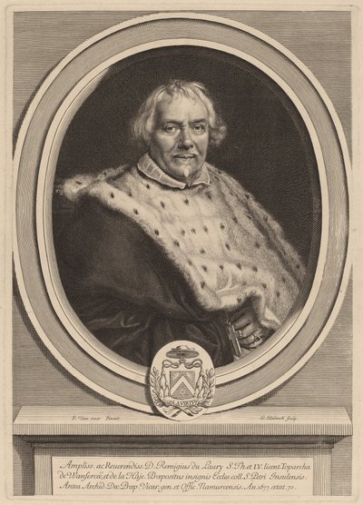 Remi Du Laura af Gerard Edelinck after Jacob van Oost II