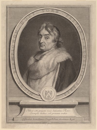 Nicolas de Blampignon af Gerard Edelinck after Joseph Vivien