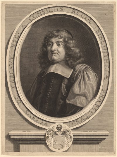 Pierre de Carcavy af Gerard Edelinck after Louis Testelin