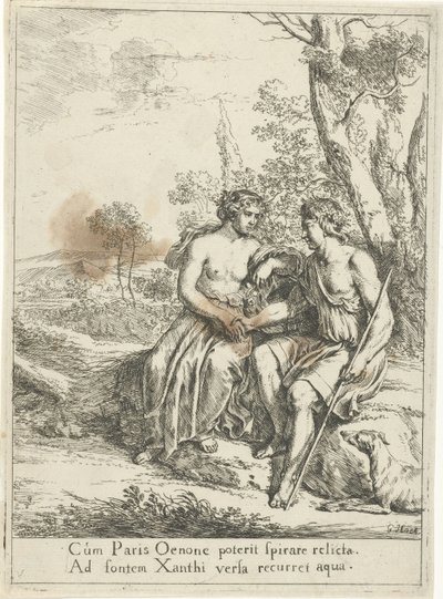 Paris i Oenone af Gerard Hoet (I)