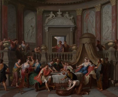 Kleopatras festmåltid af Gerard Hoet