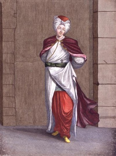 Tchelebi, en ung tyrkisk herre af Gerard Jean Baptiste Scotin