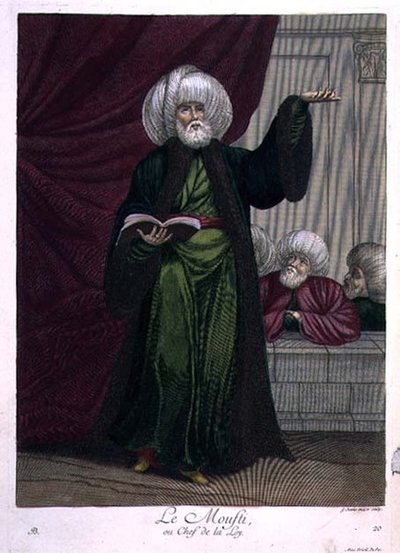 Muftien eller lovens mester af Gerard Jean Baptiste Scotin