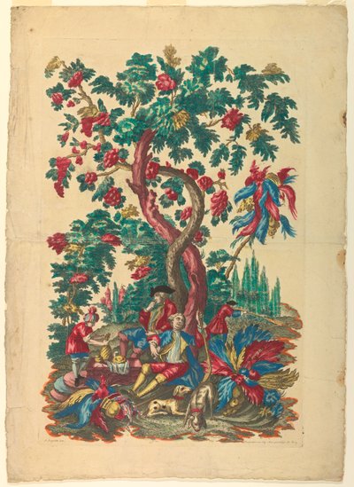 Omarbejde af jægerne af Gerard Jean Baptiste Scotin the Younger