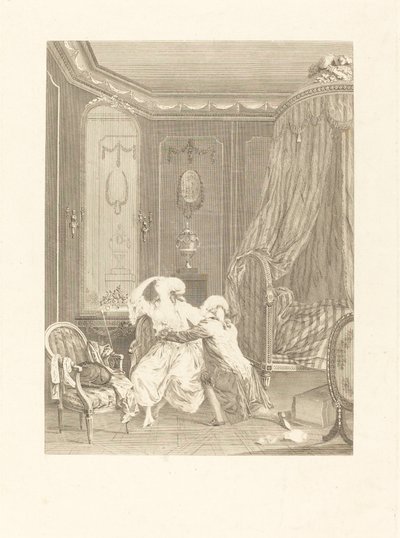 Sen omvendelse af Gerard Rene Le Vilain after Nicolas Lavreince