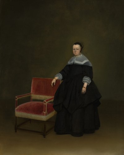Margaretha van Haexbergen 1614-1676, ca. 1666-67. af Gerard Terborch II