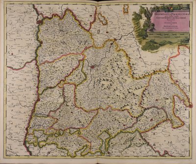 Delphinatus praefectura quae Gallis audit regering af Daufhiné bipartitus in superiorem et inferiorem af Gerard Valck