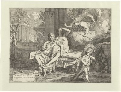 Hermes beordrer Calypso til at frigive Odysseus af Gerard Valck