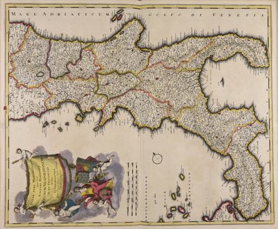 Italiae pars meridionalis quae nunc sceptri Hispanici regnum Neapolitanum in XII provincias divisum af Gerard Valck