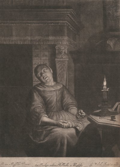 Den siddende sovende syerske af Gerard Valk