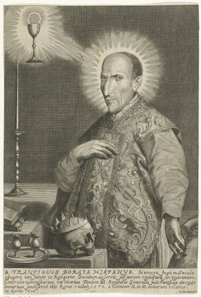 Portræt af Saint Francis Borgia af Gerard de Groos