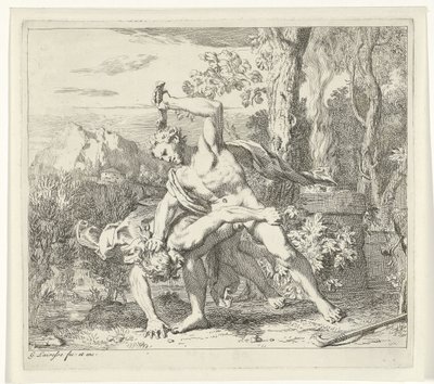 Kain dræber Abel Scener fra Genesis af Gerard de Lairesse