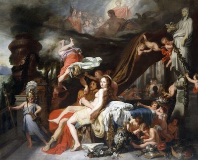 Mercury beordrer Calypso til at frigive Ulysses af Gerard de Lairesse