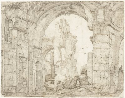 Ruïnes van de therme van Caracalla, Rom af Gerard ter Borch (I)