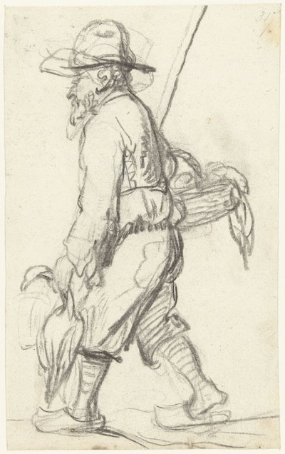 Jæger med en ænderkurv af Gerard ter Borch (II) (possibly)