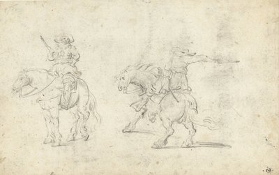 To soldater til hest af Gerard ter Borch (II) (possibly)