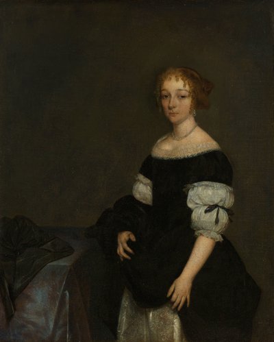 Aletta Pancras (1649-1707) Hustru til Francois de Vicq af Gerard ter Borch (II)