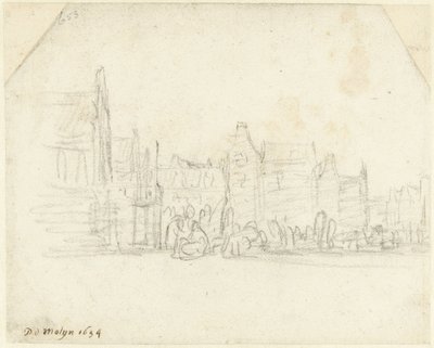 Grote Markt i Haarlem af Gerard ter Borch (II)