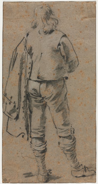 En mand der står set bagfra af Gerard ter Borch