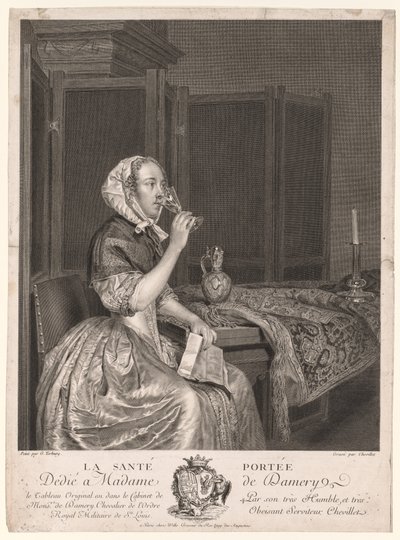 Drikker en skål af Gerard ter Borch