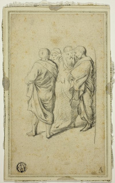 Gruppe af fire mænd i togaer af Gerard ter Borch