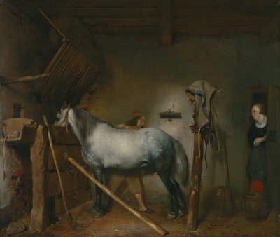 Hestestald af Gerard ter Borch