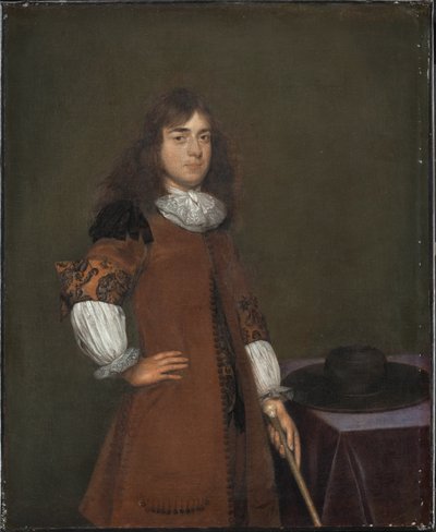 Portræt af en mand af Gerard ter Borch