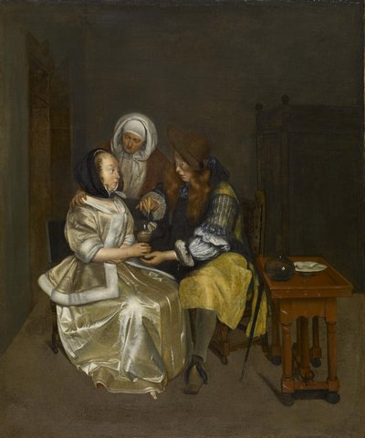 Et glas limonade, ca. 1664 af Gerard ter Borch