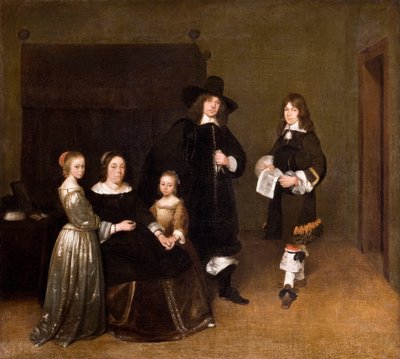 Portræt af en familie, 1656 af Gerard ter Borch