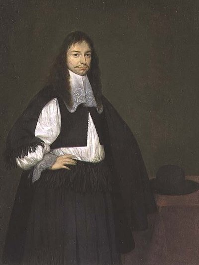 Portræt af en gentleman, ca. 1667-8 (for par se 64506) af Gerard ter Borch