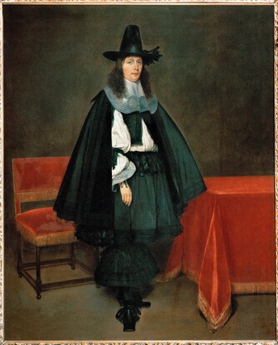 Portræt af en ung mand (olie på lærred) af Gerard ter Borch or Terborch