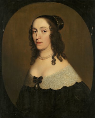 Portræt af Louise Christina (1606-69), grevinde af Solms-Braunfels af Gerard van Honthorst (workshop of)